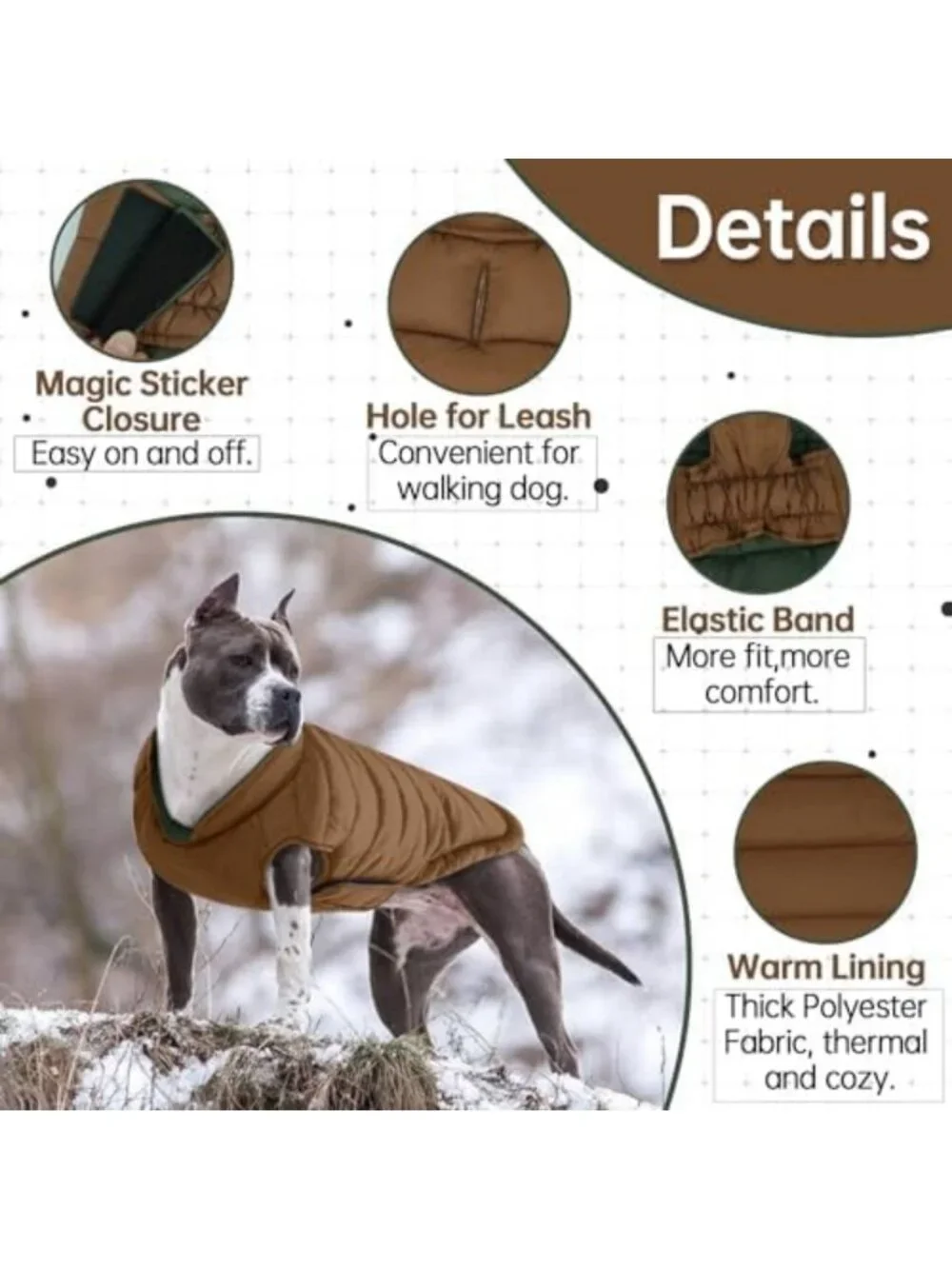 Reversible Windproof Dog Coat | Lightweight Puffer Vest for All Seasons